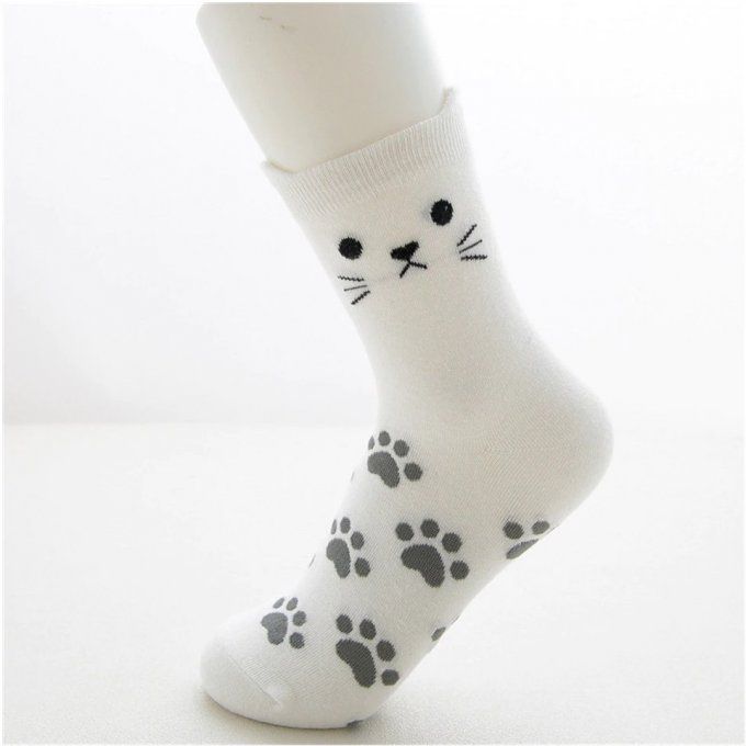 Chaussette chat patte