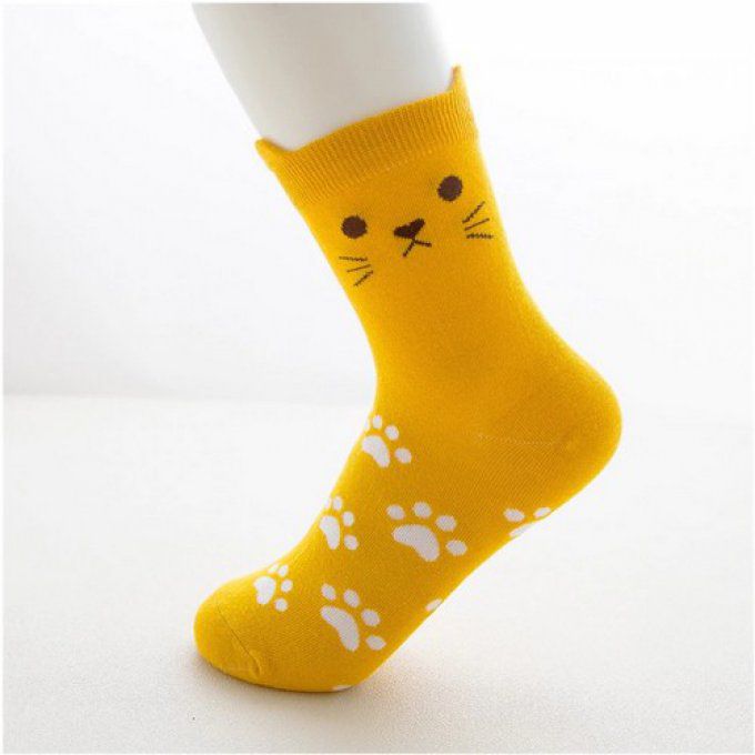 Chaussette chat patte