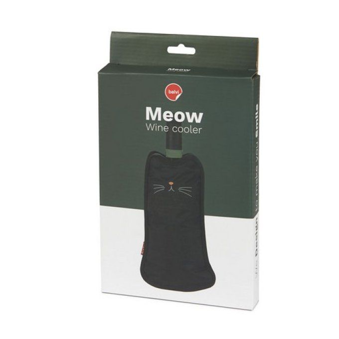 Refroidisseur de vin Meow chat noir