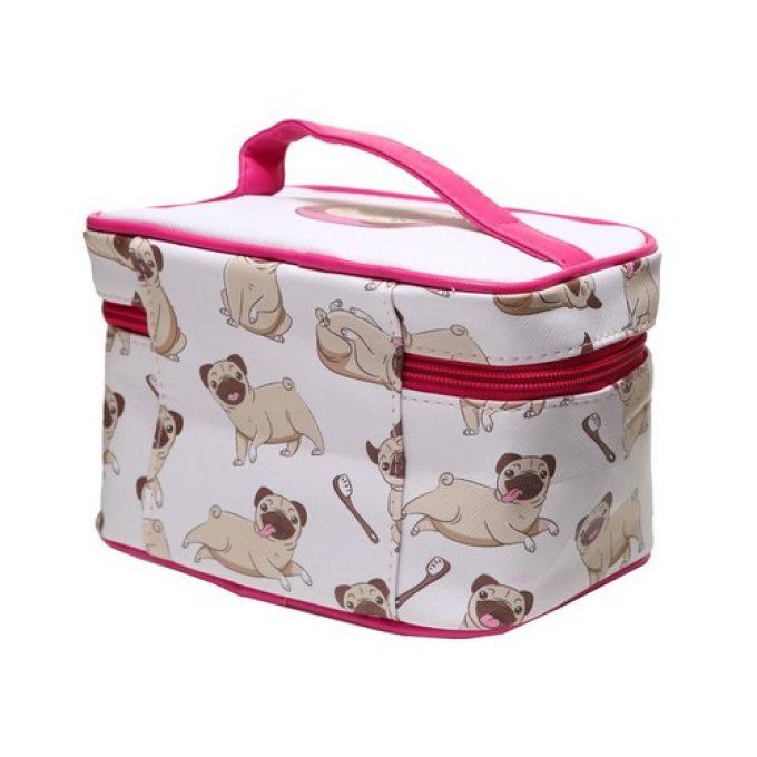 Sac Vanity Trousse de Toilette Mopps - Chien Carlin